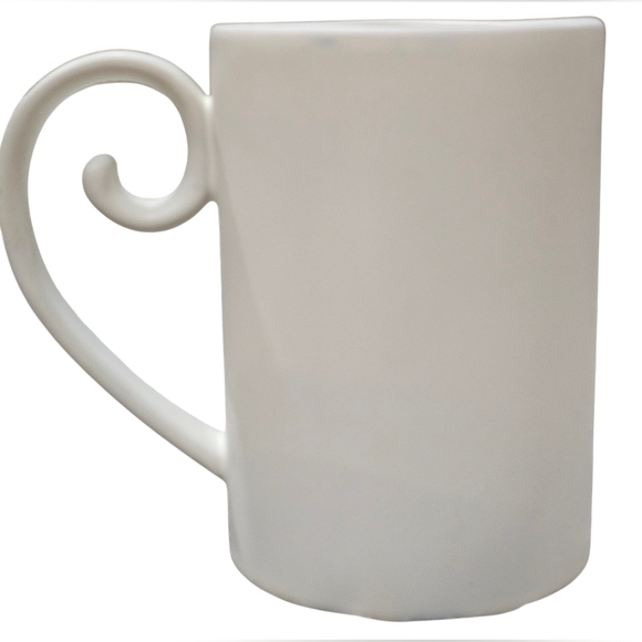 Cat Face Ceramic Mug - White and Pink, Like New Without Tags. - Picture 3 of 5